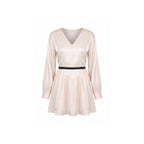 The Aurelia Ivory Satin Cut-Out Mini Dress