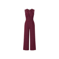 Sophia High-Waisted Burgundy Jumpsuit