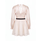 The Aurelia Ivory Satin Cut-Out Mini Dress