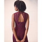 Sophia High-Waisted Burgundy Jumpsuit