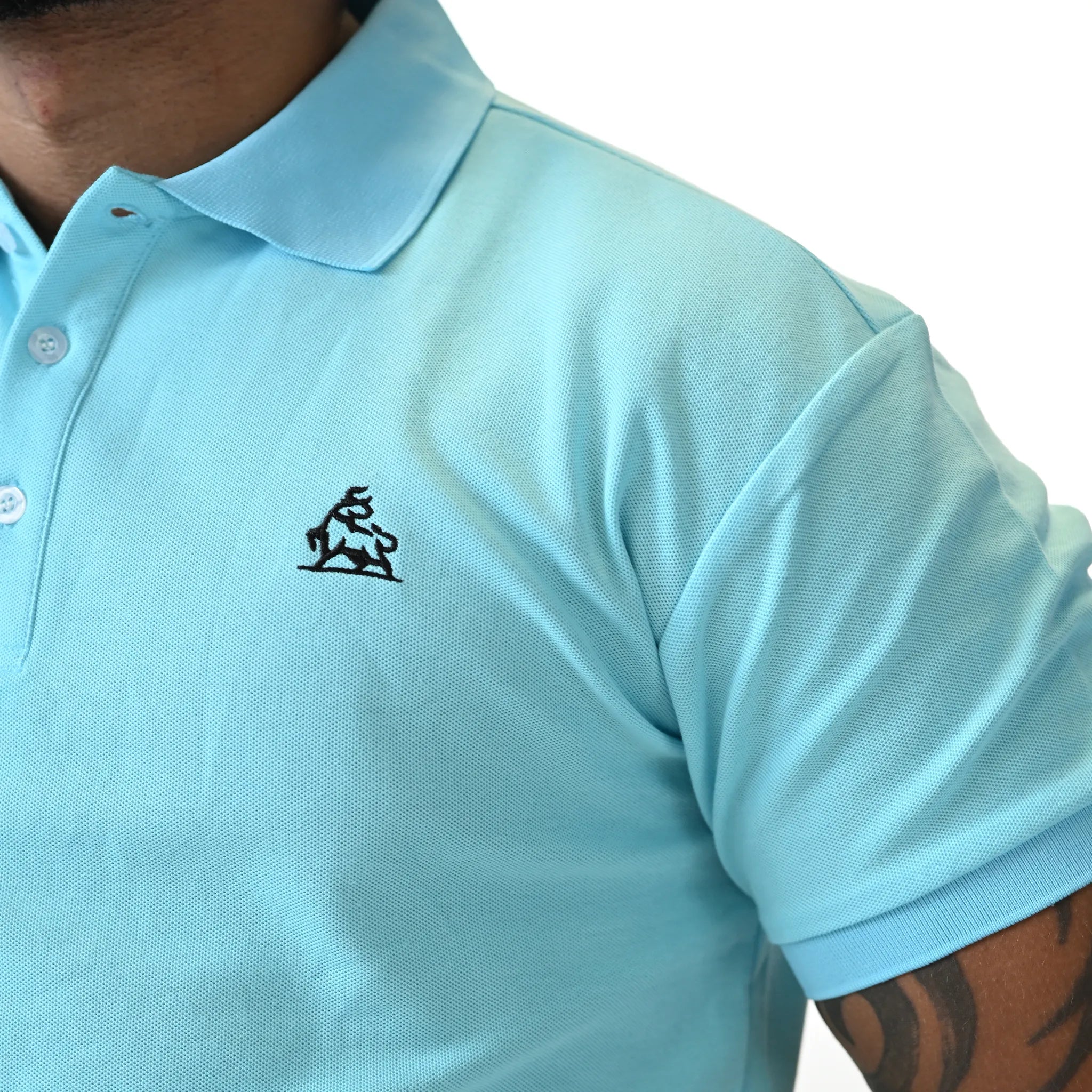 Cloud Drift Sky Blue Polo Shirt