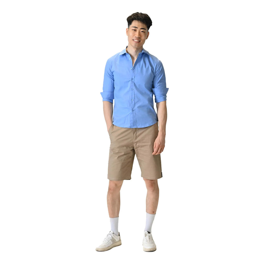 Azure Press Dodger Blue Dress Shirt