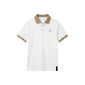 象牙色烤白 Polo 衫