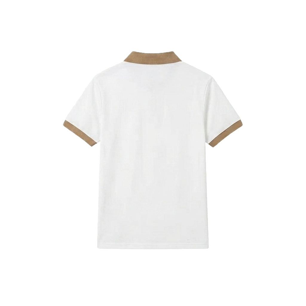 象牙色烤白 Polo 衫