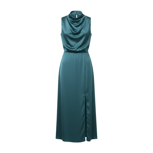 Marilyn Olive Satin Slip Dress
