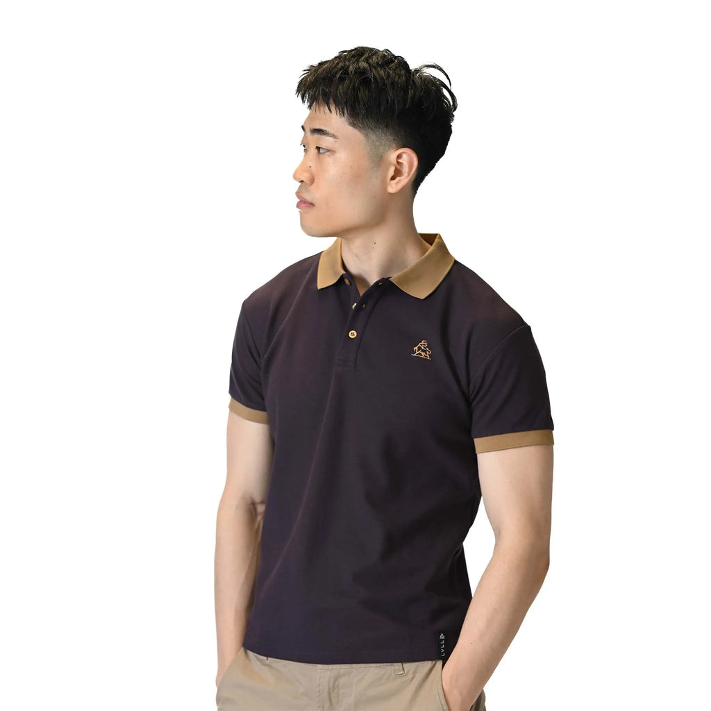 Polo morado oscuro Plum Moca