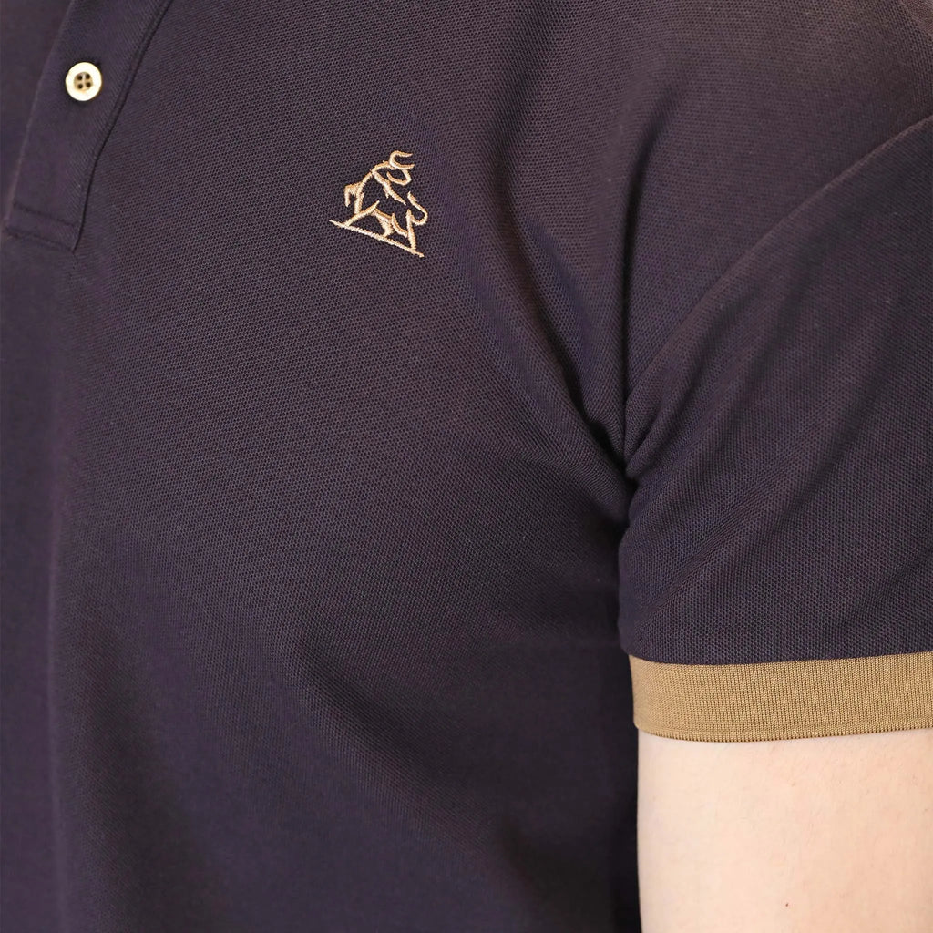 Polo morado oscuro Plum Moca