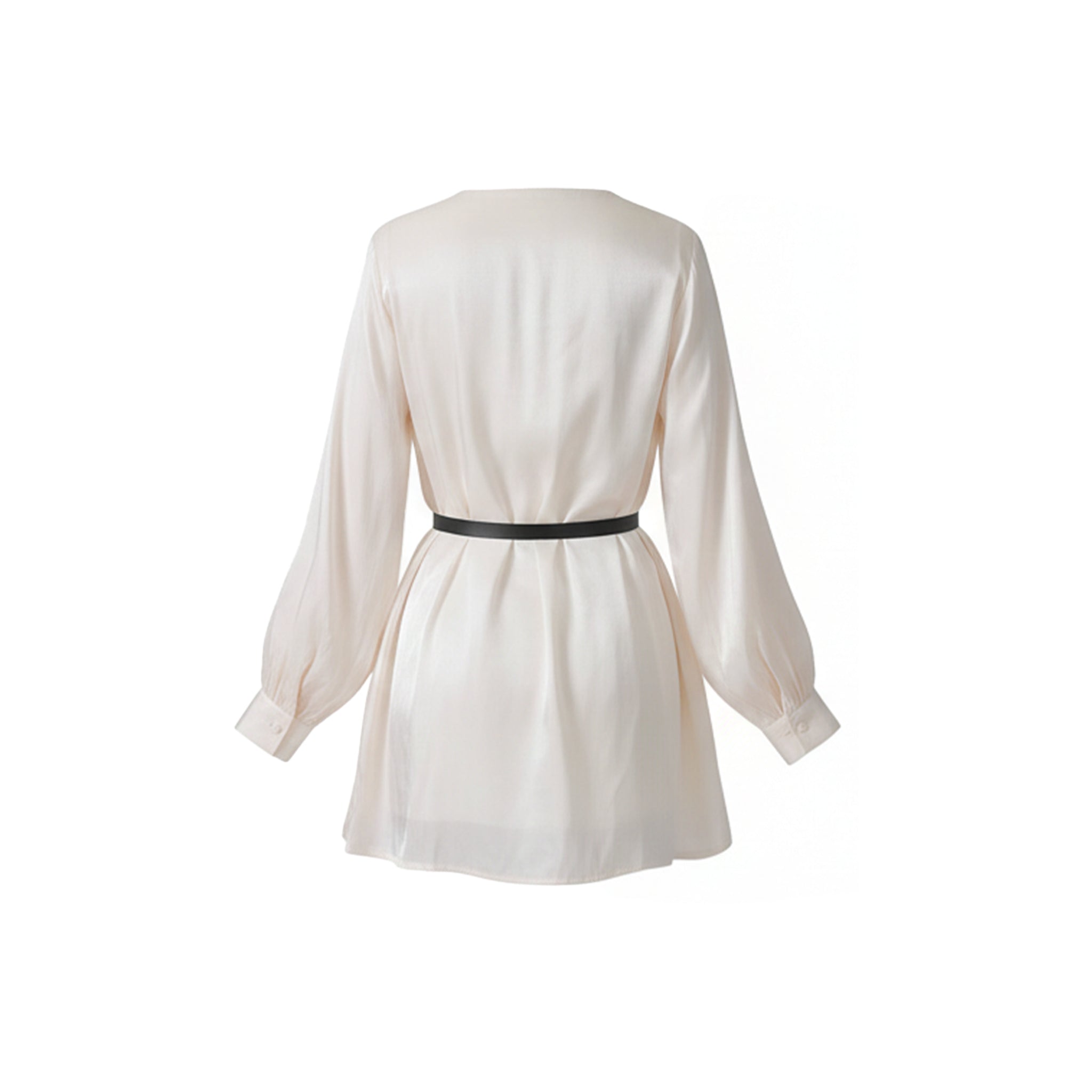 The Aurelia Ivory Satin Cut-Out Mini Dress