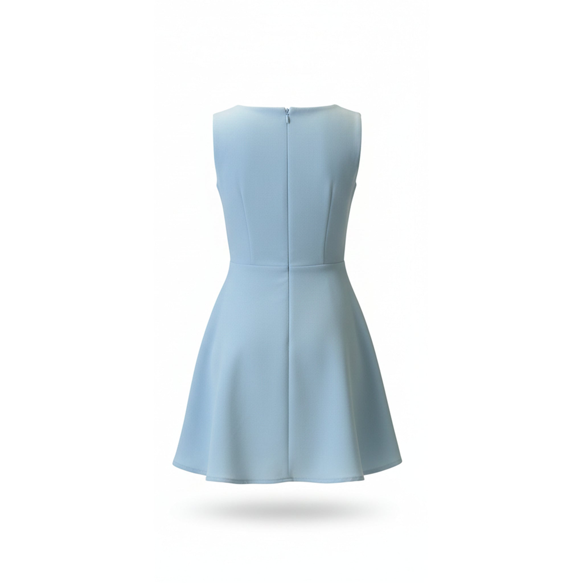 Sapphire Bloom Sky Blue Fit & Flare Mini Dress - S Sapphire Bloom Sky Blue Fit & Flare Mini Dress - S