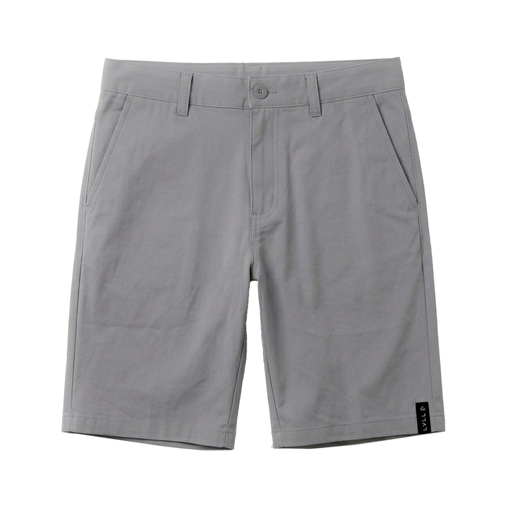 Pantalones cortos de vestir gris carbón flexible