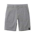 Pantalones cortos de vestir gris carbón flexible