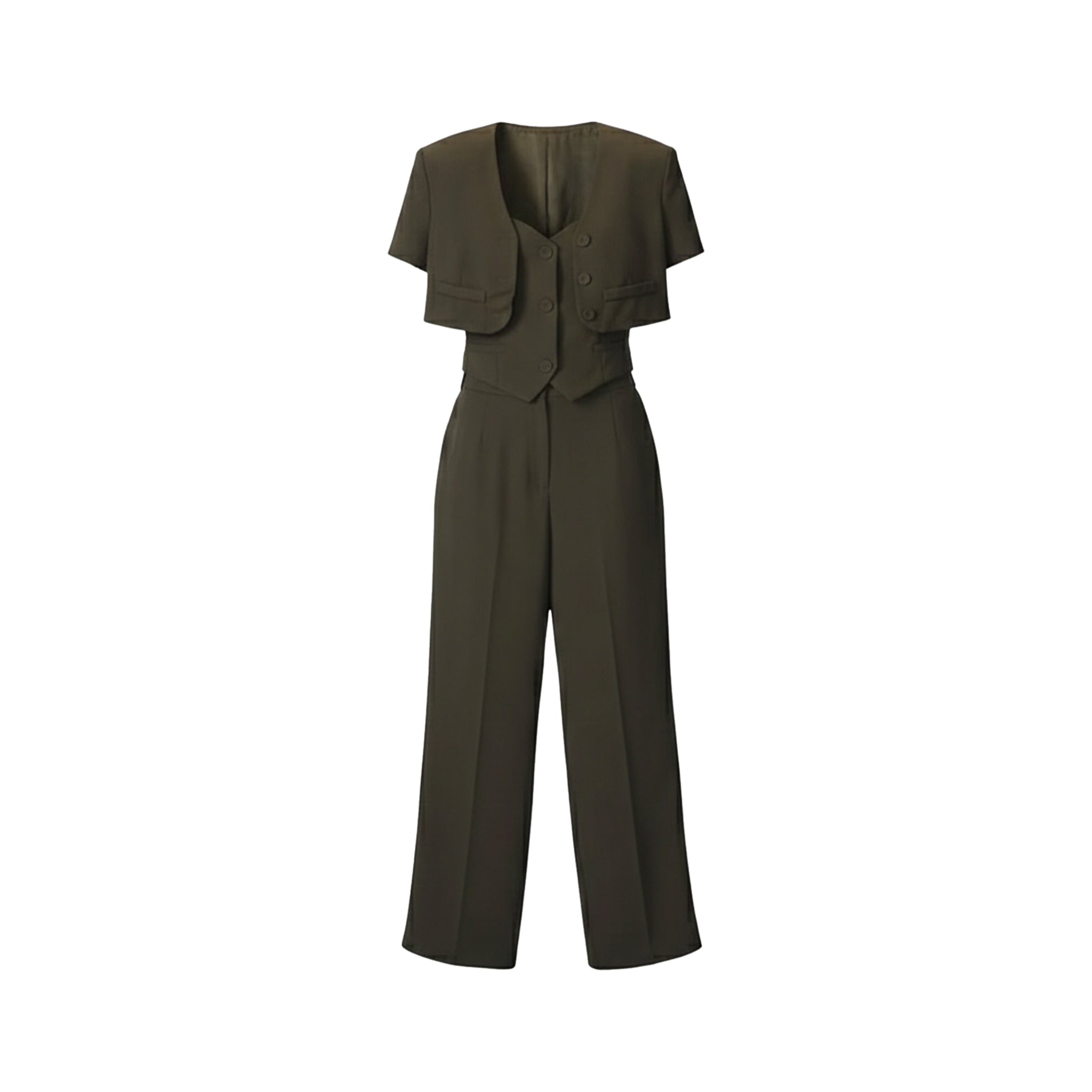 Bossbelle Deep Emerald Power Jumpsuit