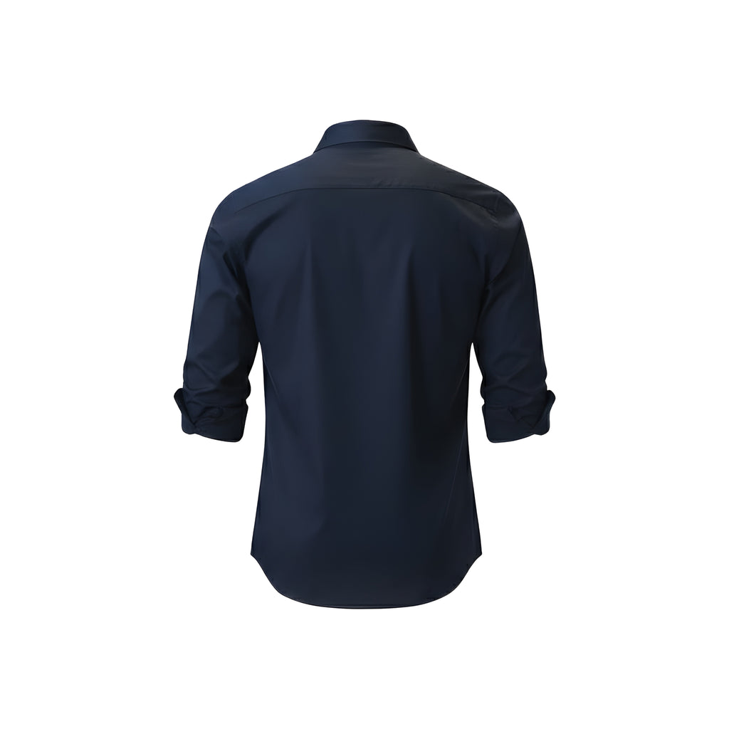 Camisa de vestir azul marino True Depth