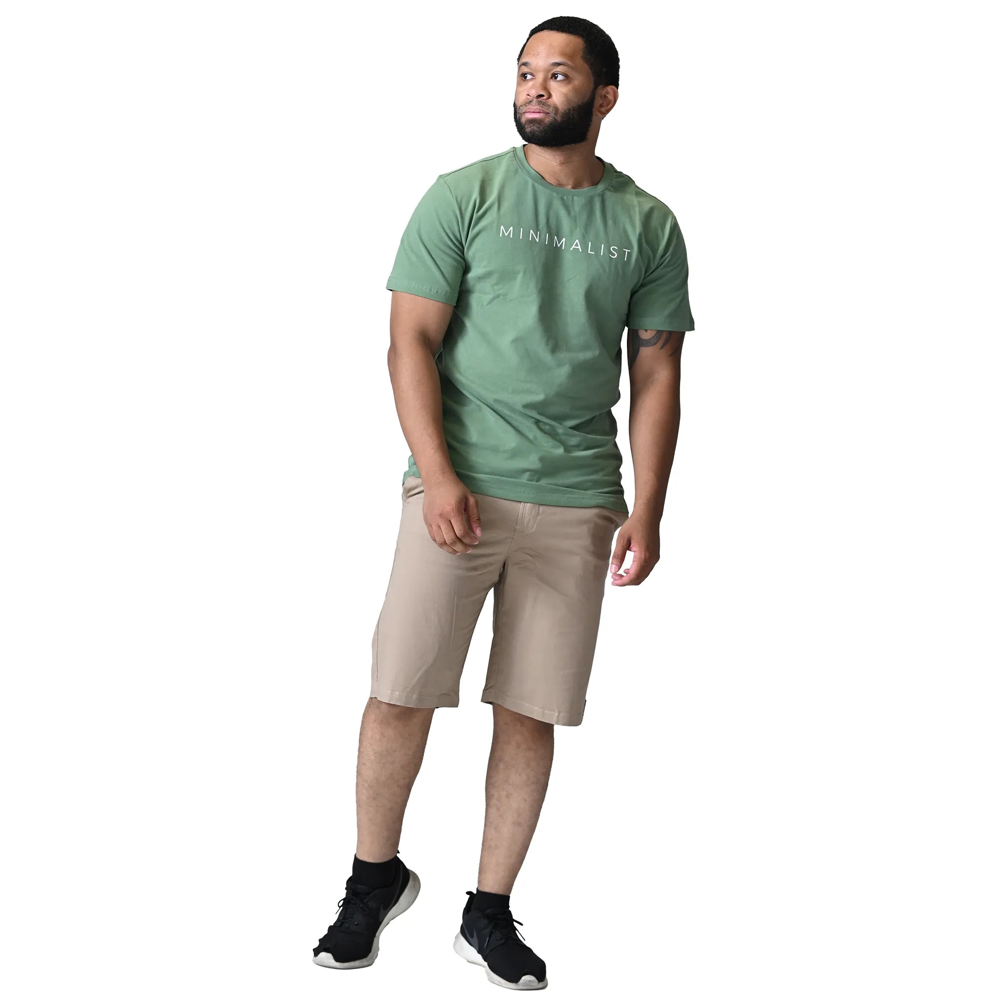 Minimal Moss Green T-Shirt