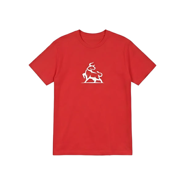 烈焰公牛红色T恤