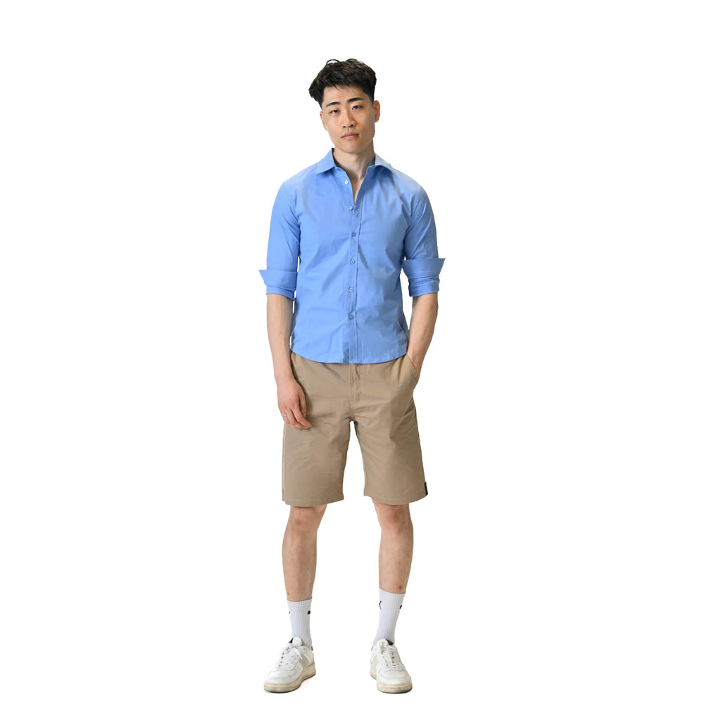 Azure Press Dodger Blue Dress Shirt