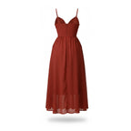 Enchanted Flame Crimson Red Maxi Dress