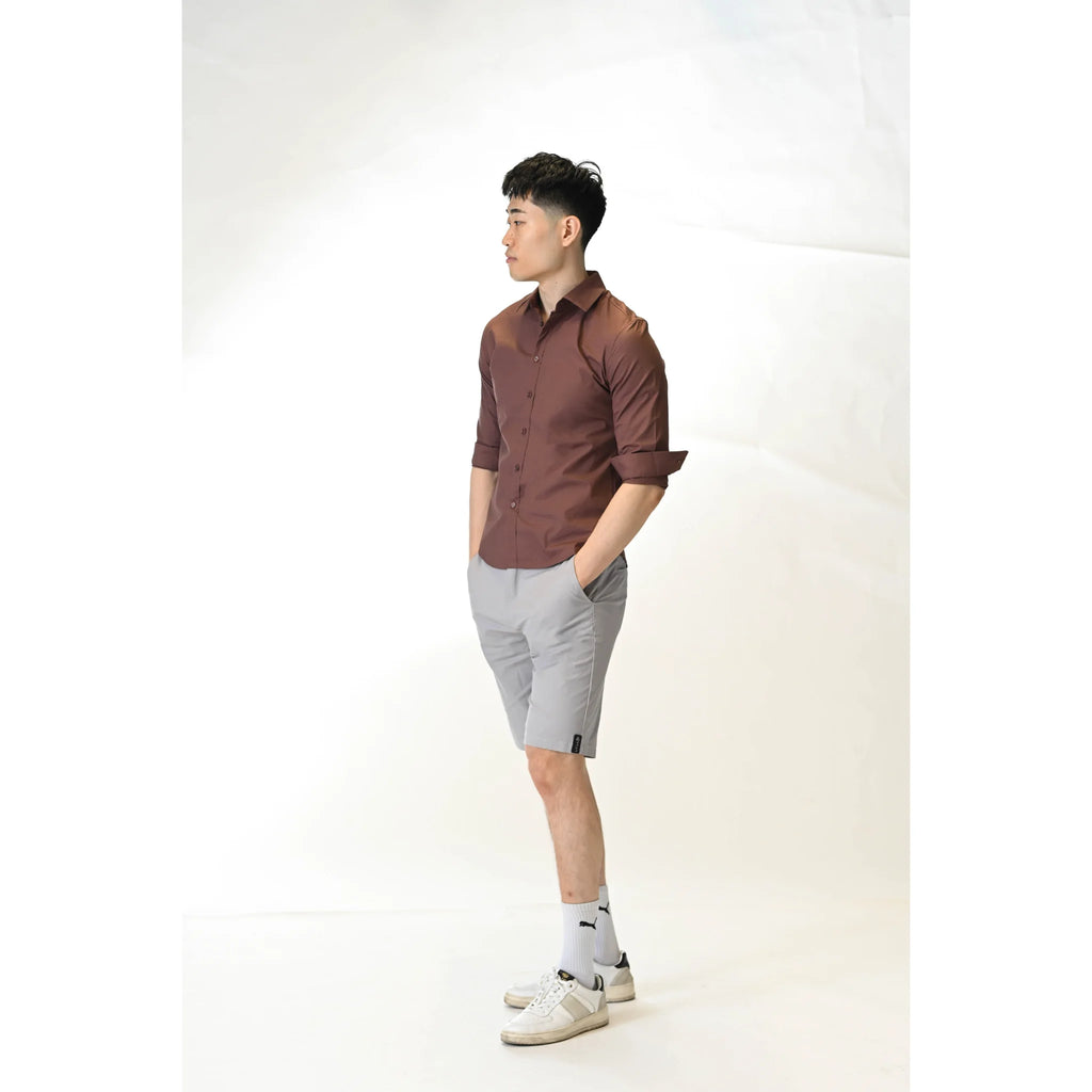 Garnet Line Maroon Dress Shirt