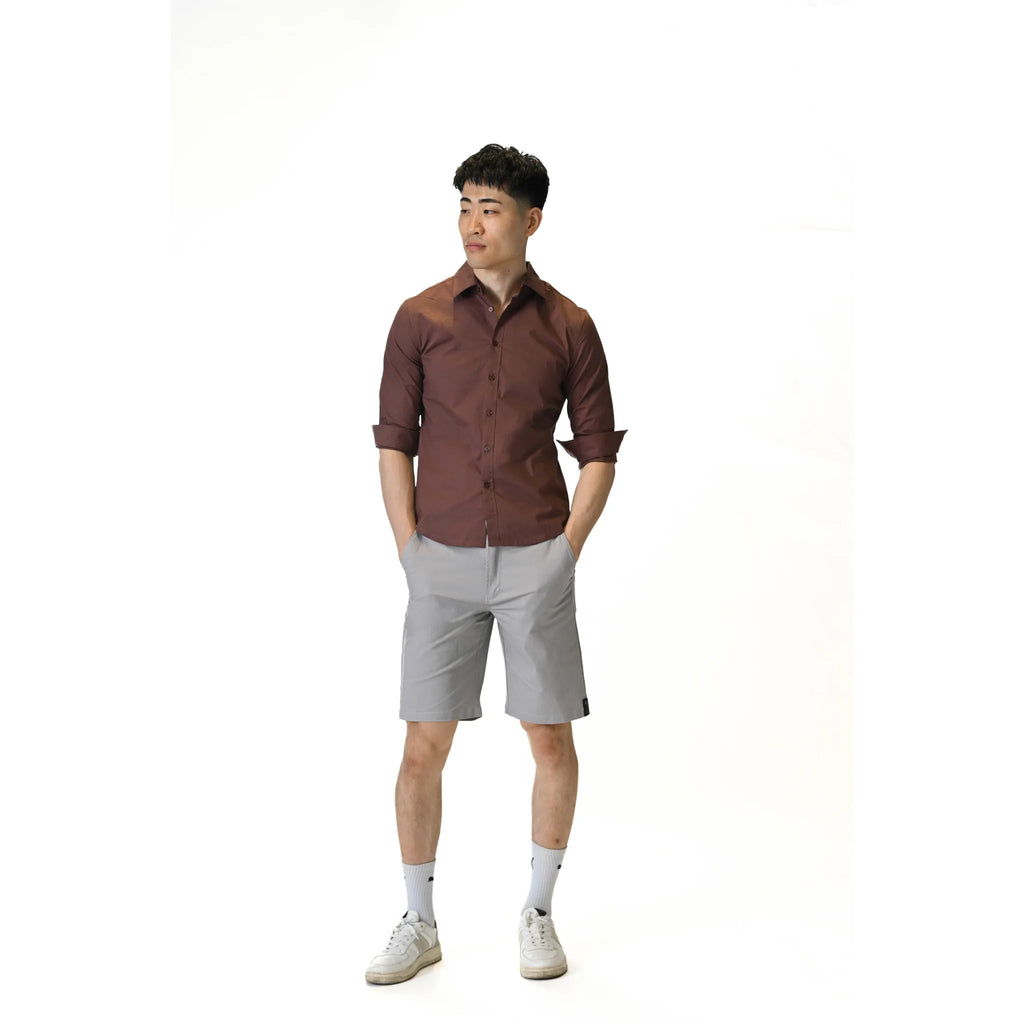 Garnet Line Maroon Dress Shirt