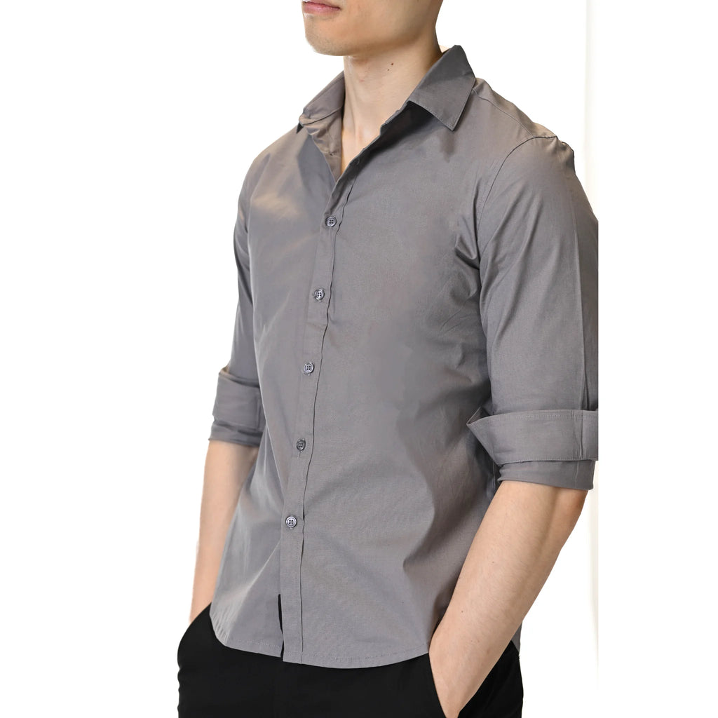 Graphite Edge Grey Dress Shirt