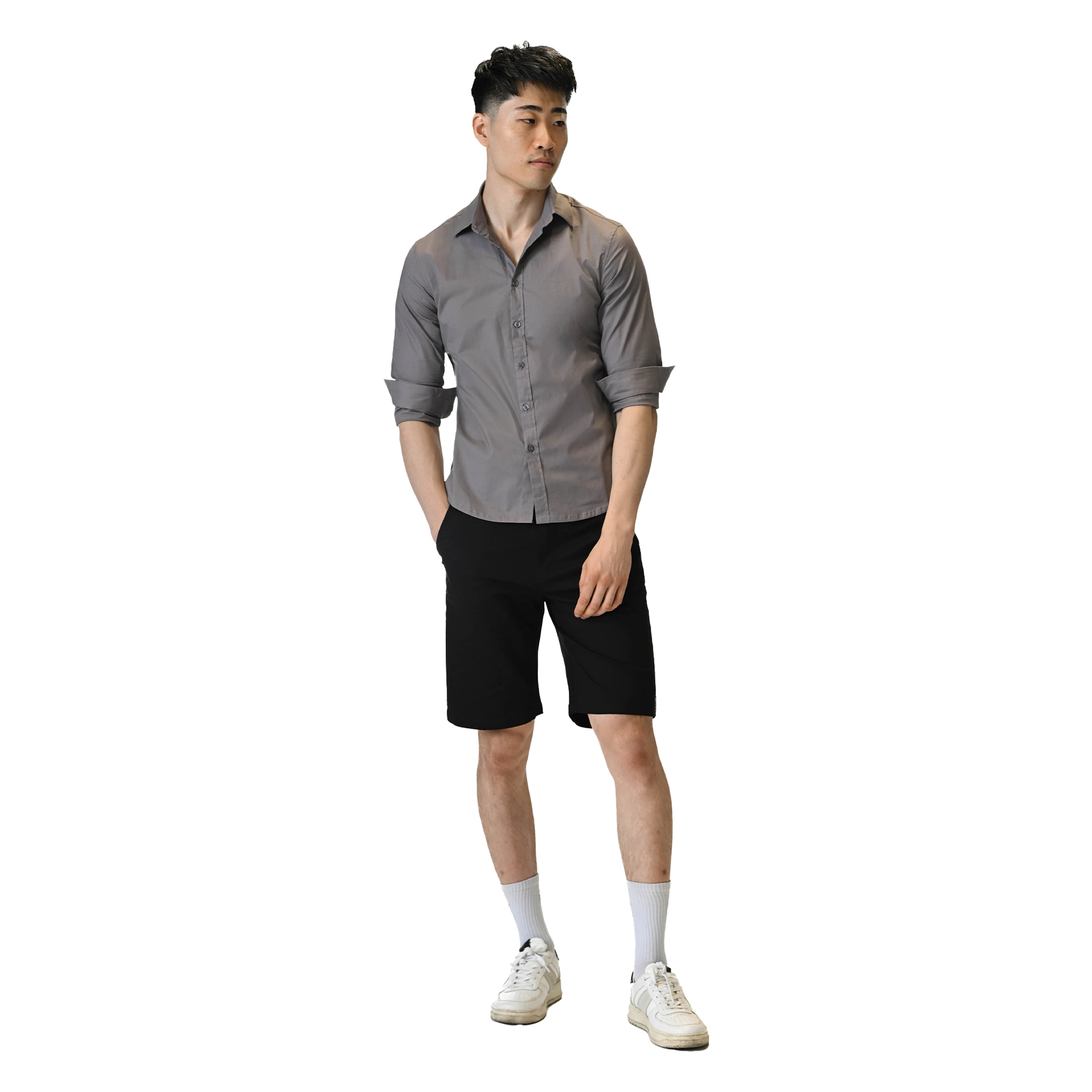 Graphite Edge Grey Dress Shirt