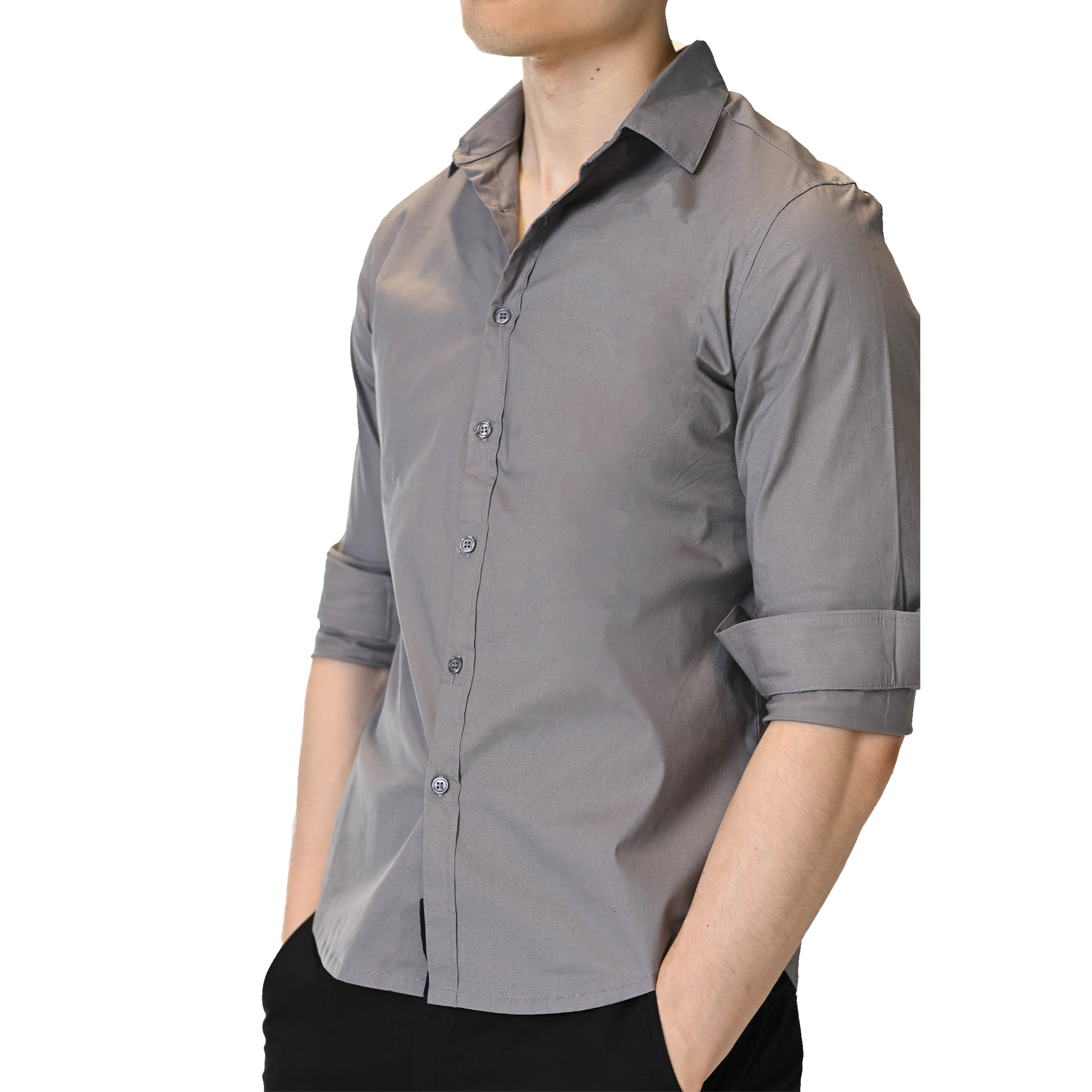 Graphite Edge Grey Dress Shirt