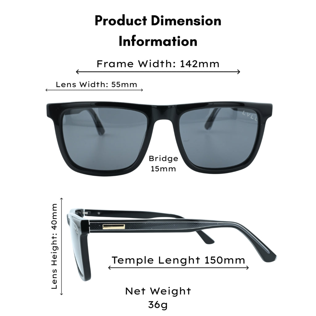 Obsidian Edge Black Sunglasses