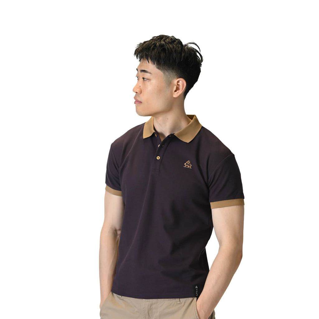 Plum Moca Dark Purple Polo Shirt