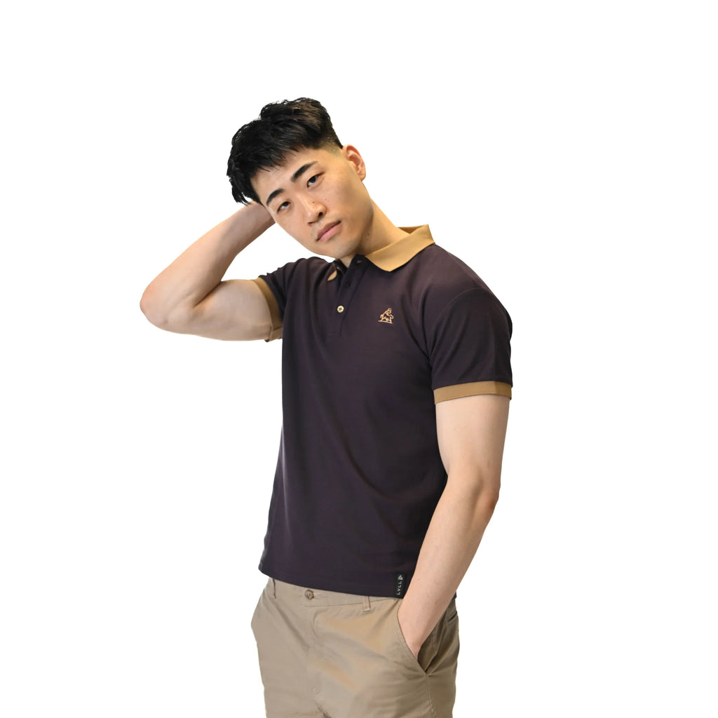 Plum Moca Dark Purple Polo Shirt