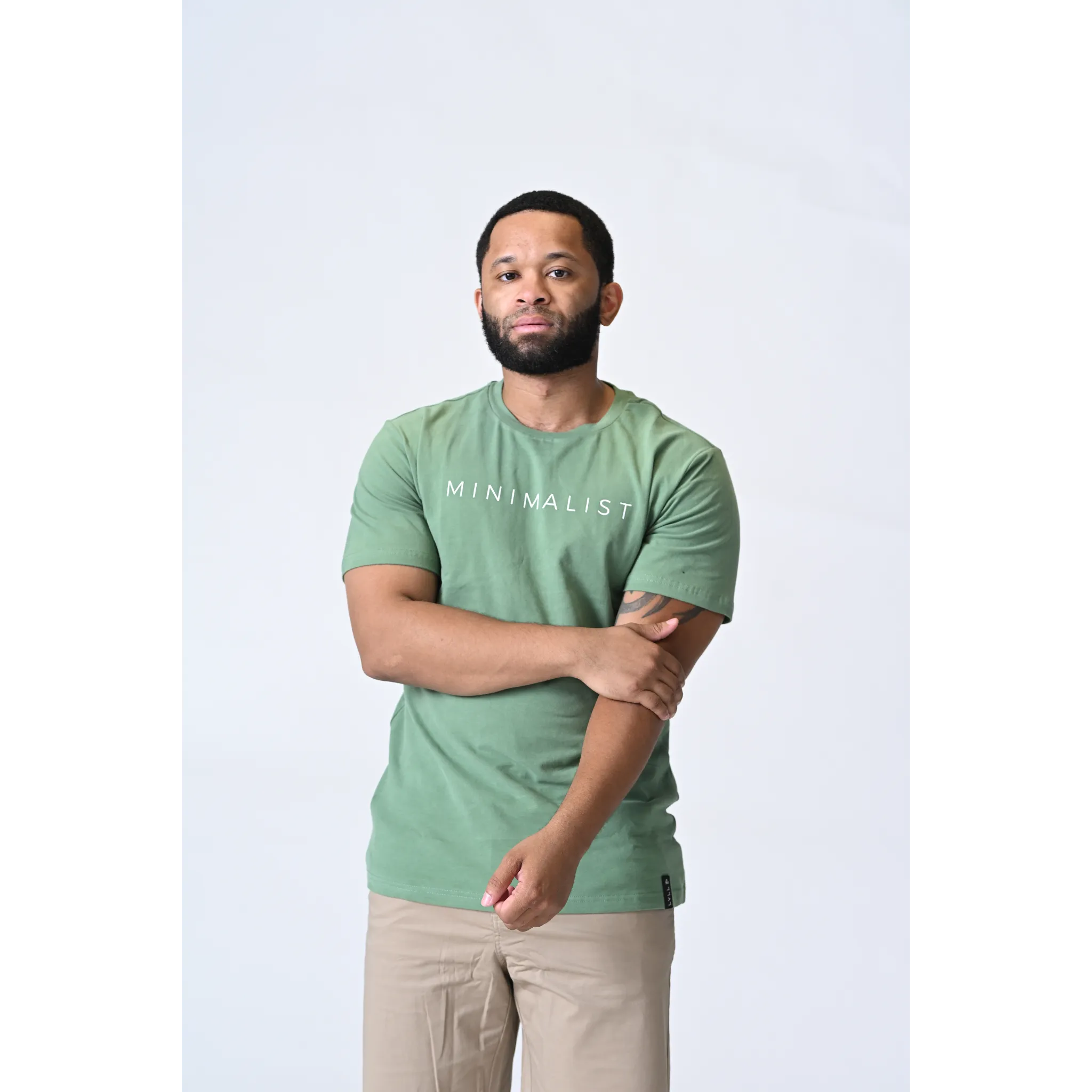 Minimal Moss Green T-Shirt