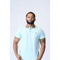 Moss Moca Light Blue Polo Shirt