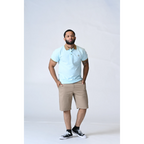 Moss Moca Light Blue Polo Shirt