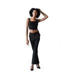 Opale Noire Black Structured Corset Top