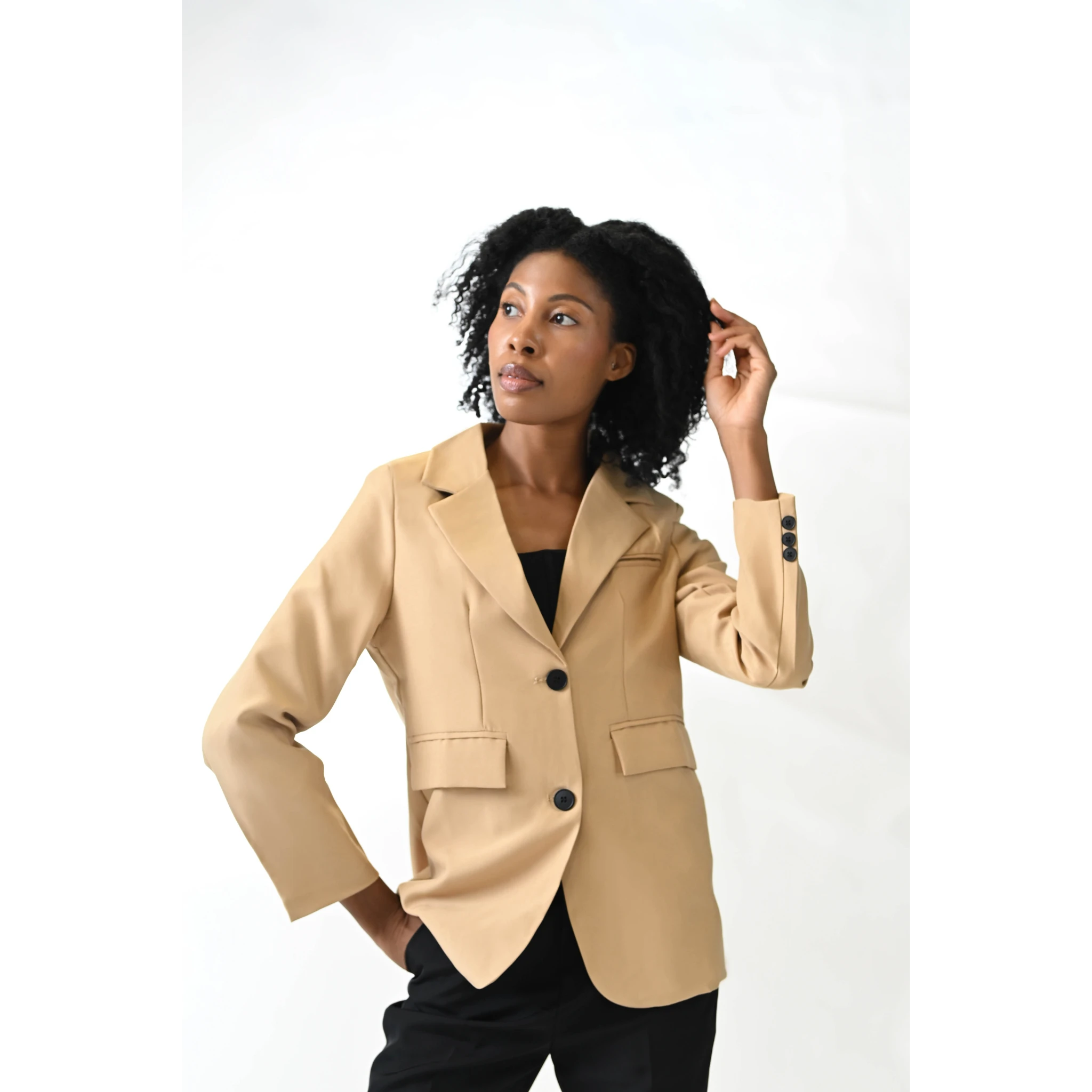 Gracelyn Relaxed Warm Sand Blazer