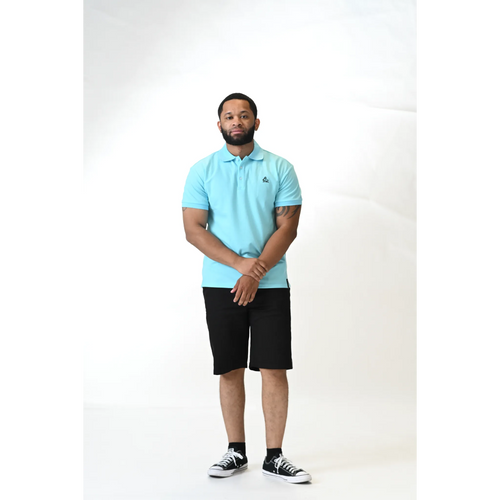 Cloud Drift Sky Blue Polo Shirt