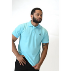 Cloud Drift Sky Blue Polo Shirt