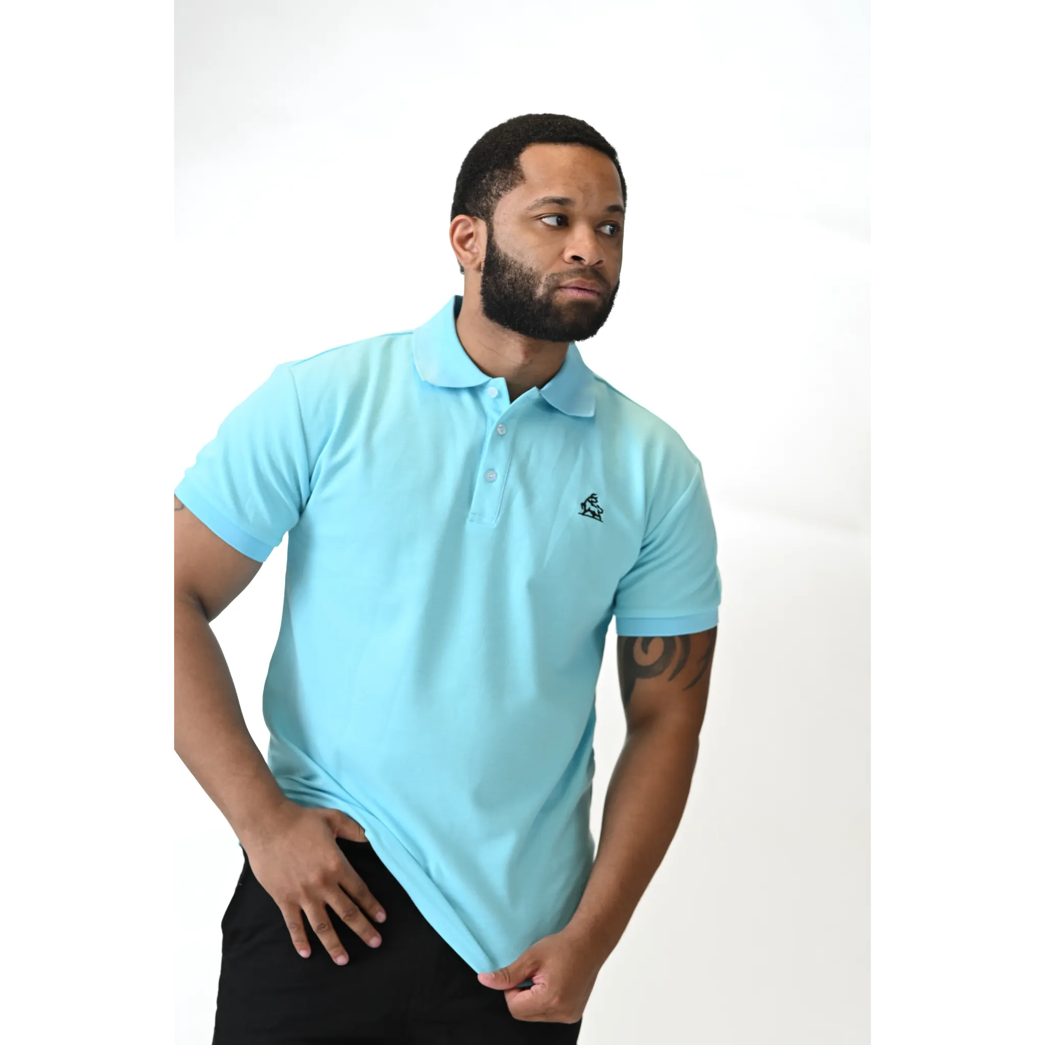 Cloud Drift Sky Blue Polo Shirt