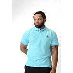 Cloud Drift Sky Blue Polo Shirt