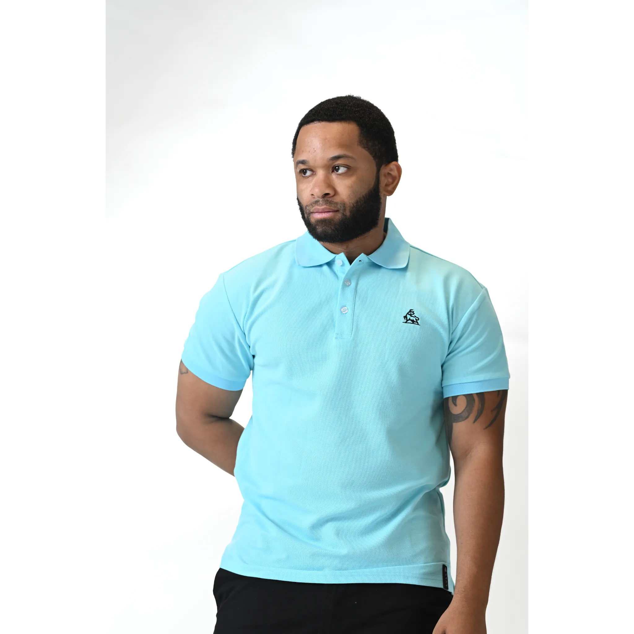 Cloud Drift Sky Blue Polo Shirt