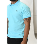 Cloud Drift Sky Blue Polo Shirt
