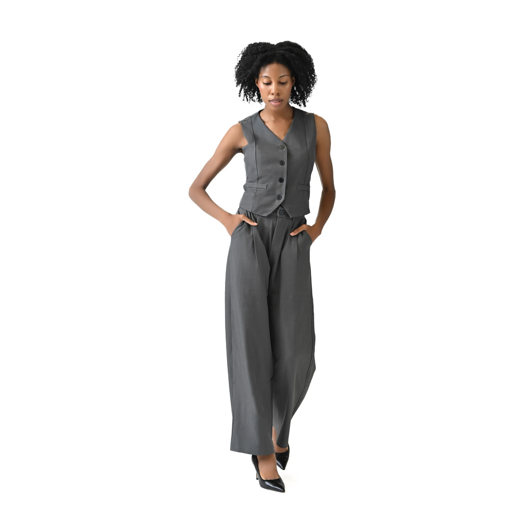 Signature Charcoal Waistcoat and Trouser Set