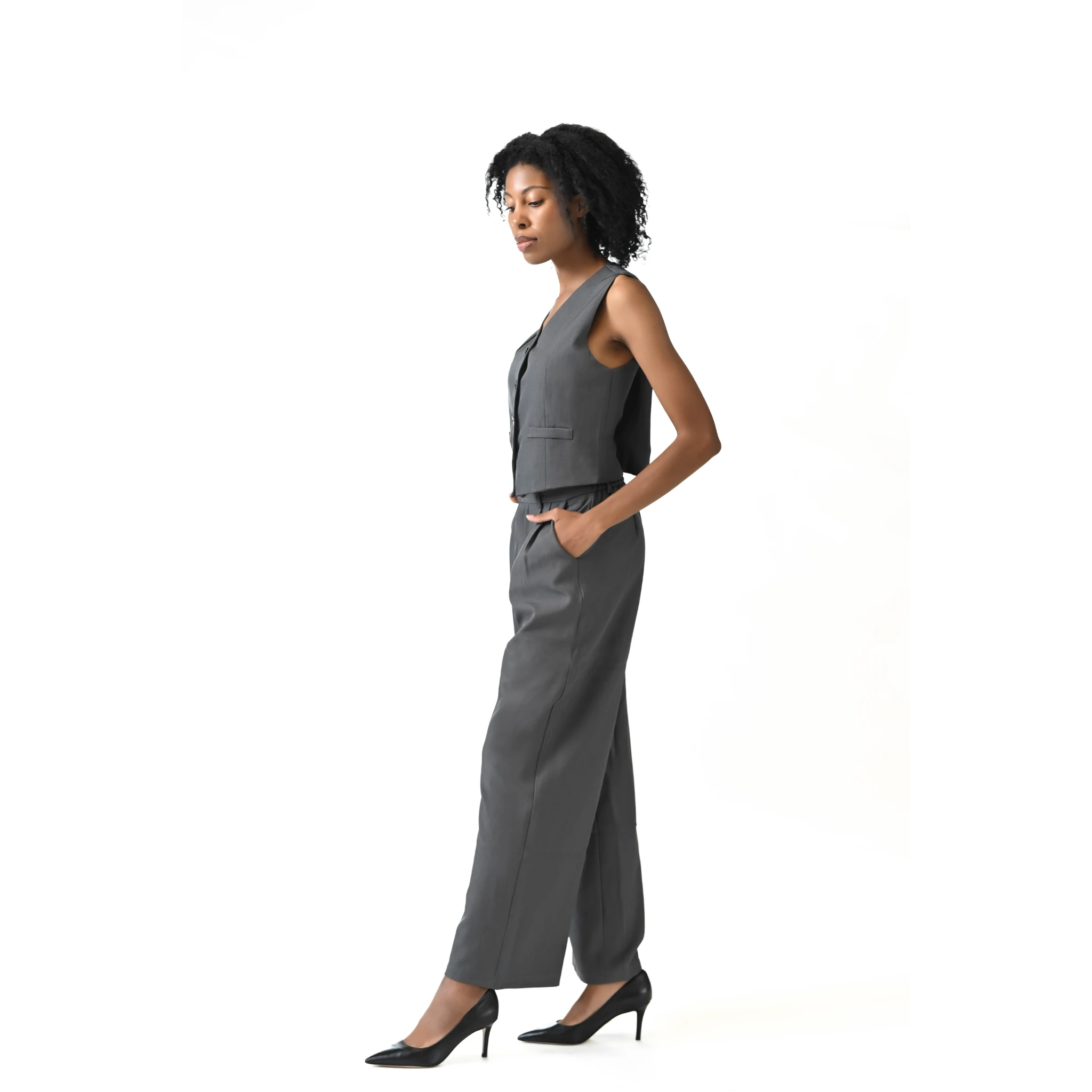 Signature Charcoal Waistcoat and Trouser Set