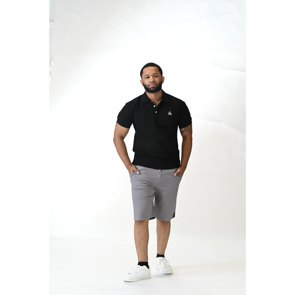 Noir Frame Jet Black Polo Shirt