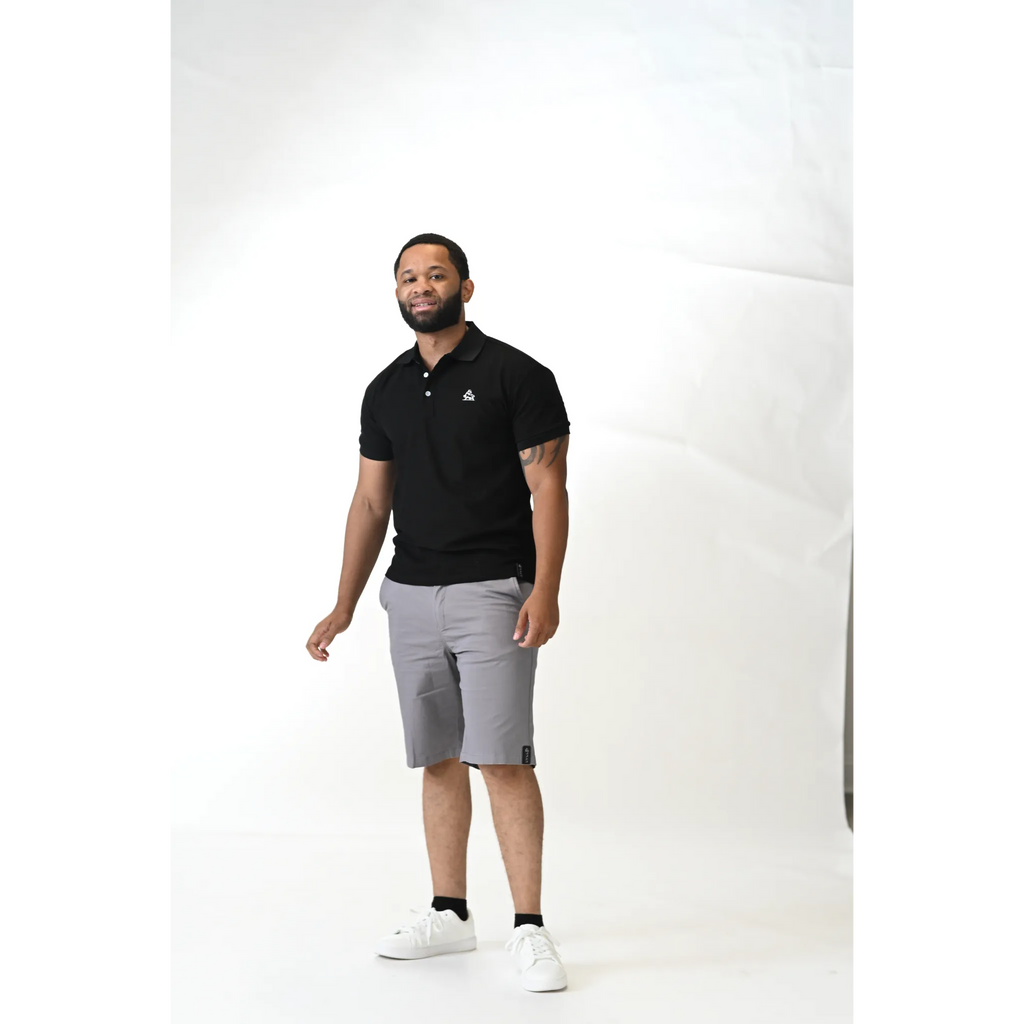 Noir Frame Jet Black Polo Shirt