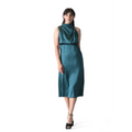 Marilyn Olive Satin Slip Dress