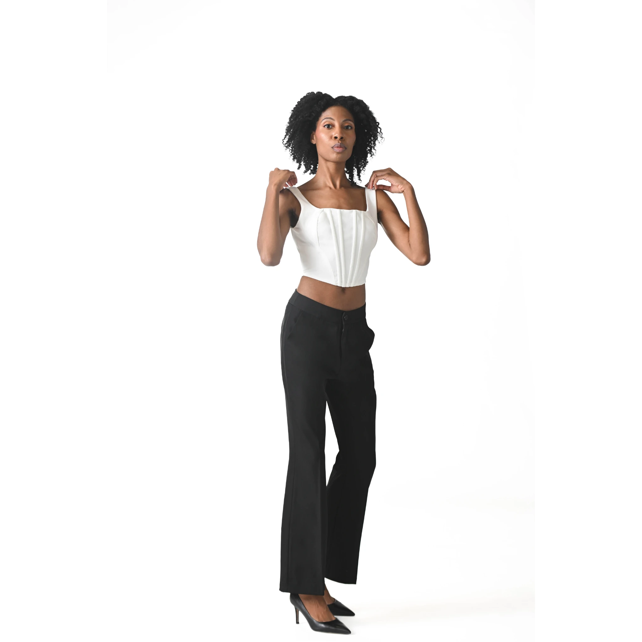 Opale Blanche White Hourglass Corset Top