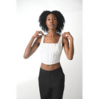 Opale Blanche White Hourglass Corset Top