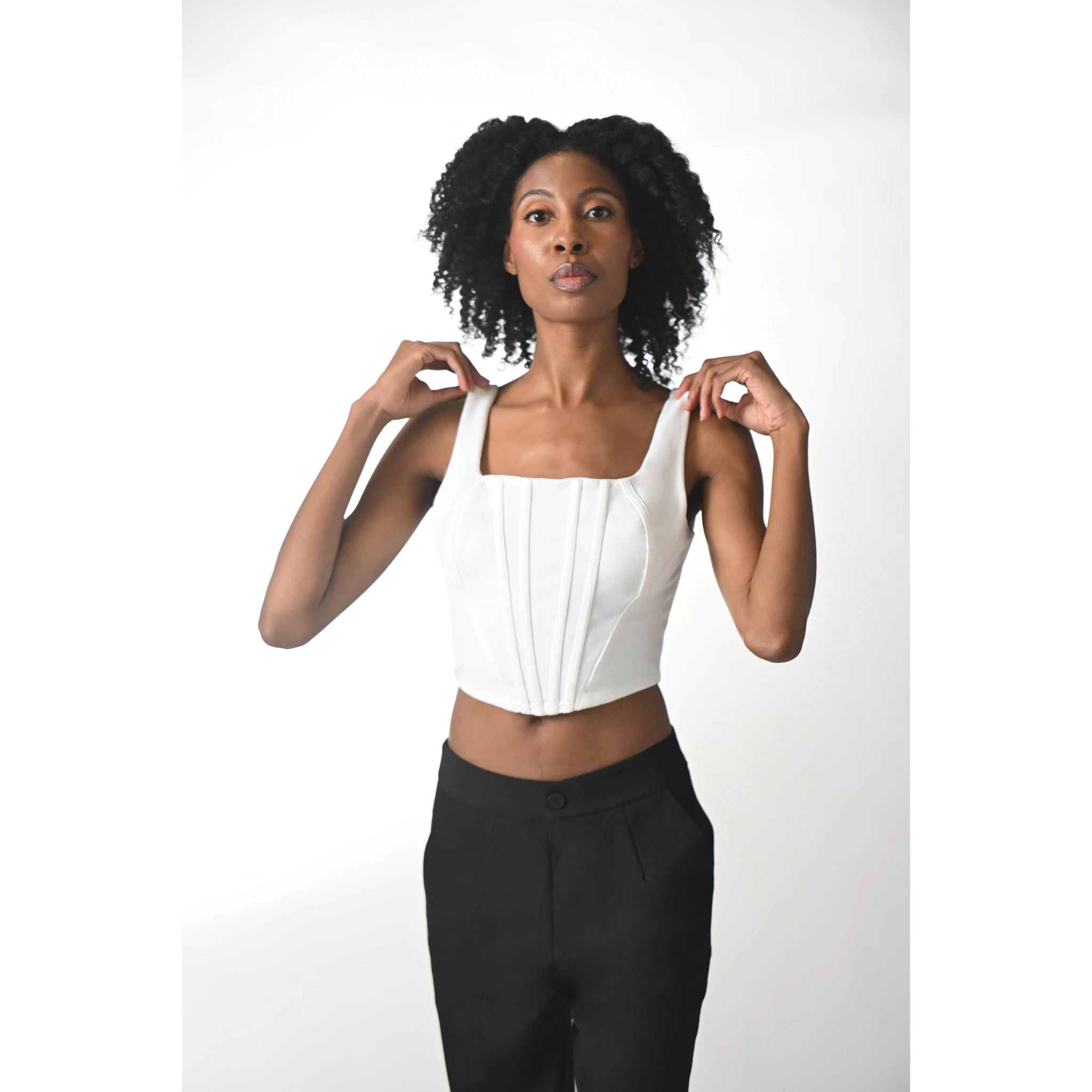 Opale Blanche White Hourglass Corset Top