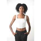 Opale Blanche White Hourglass Corset Top