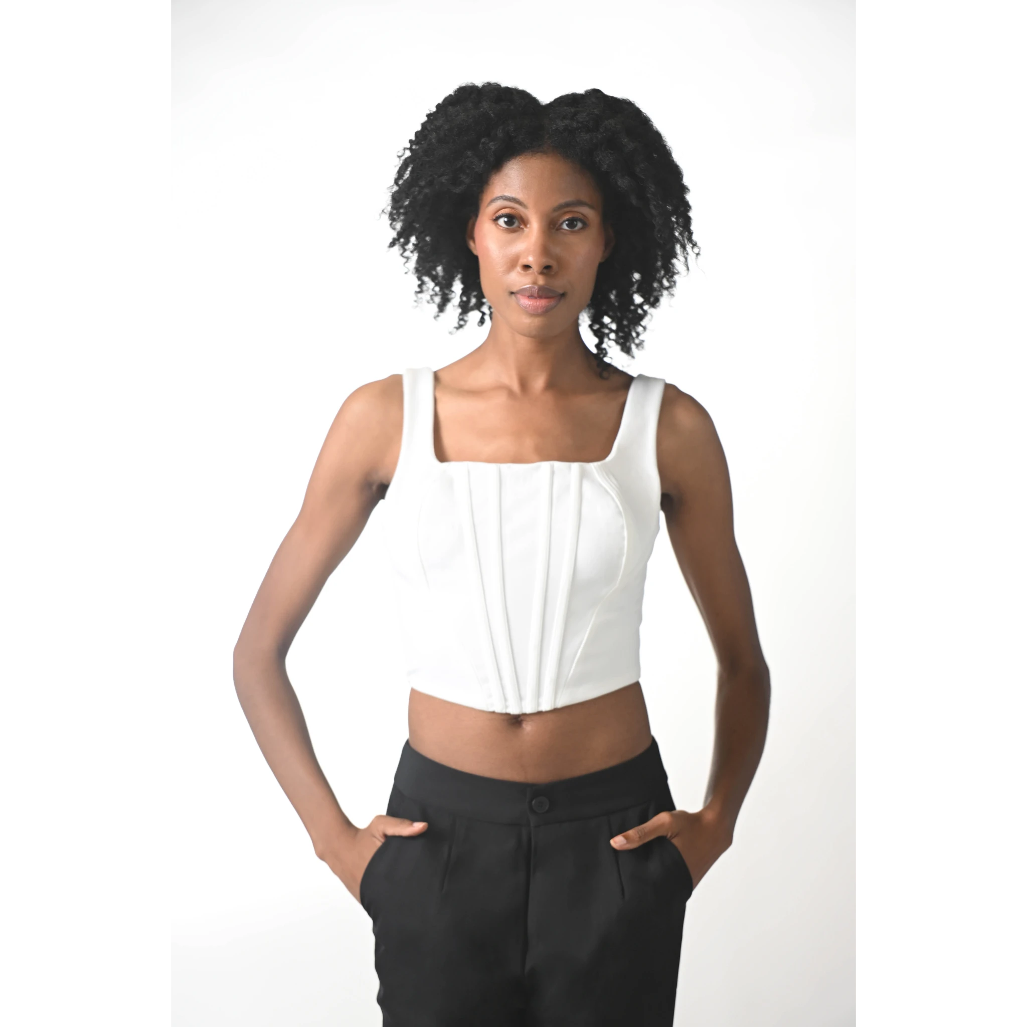 Opale Blanche White Hourglass Corset Top